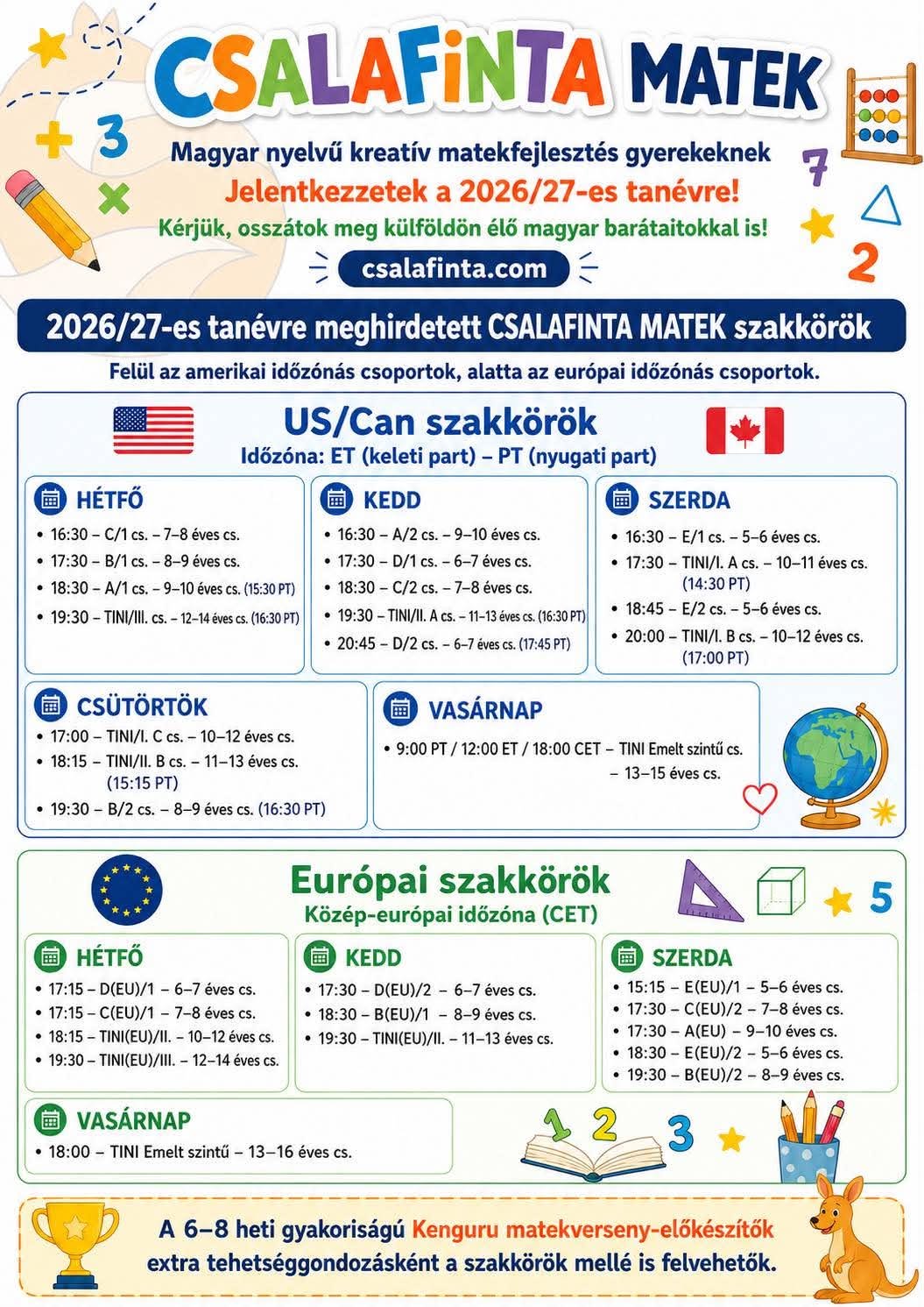 Csalafinta Matek közösségi kép (nevek eltávolítva, arcok enyhén elmosva)